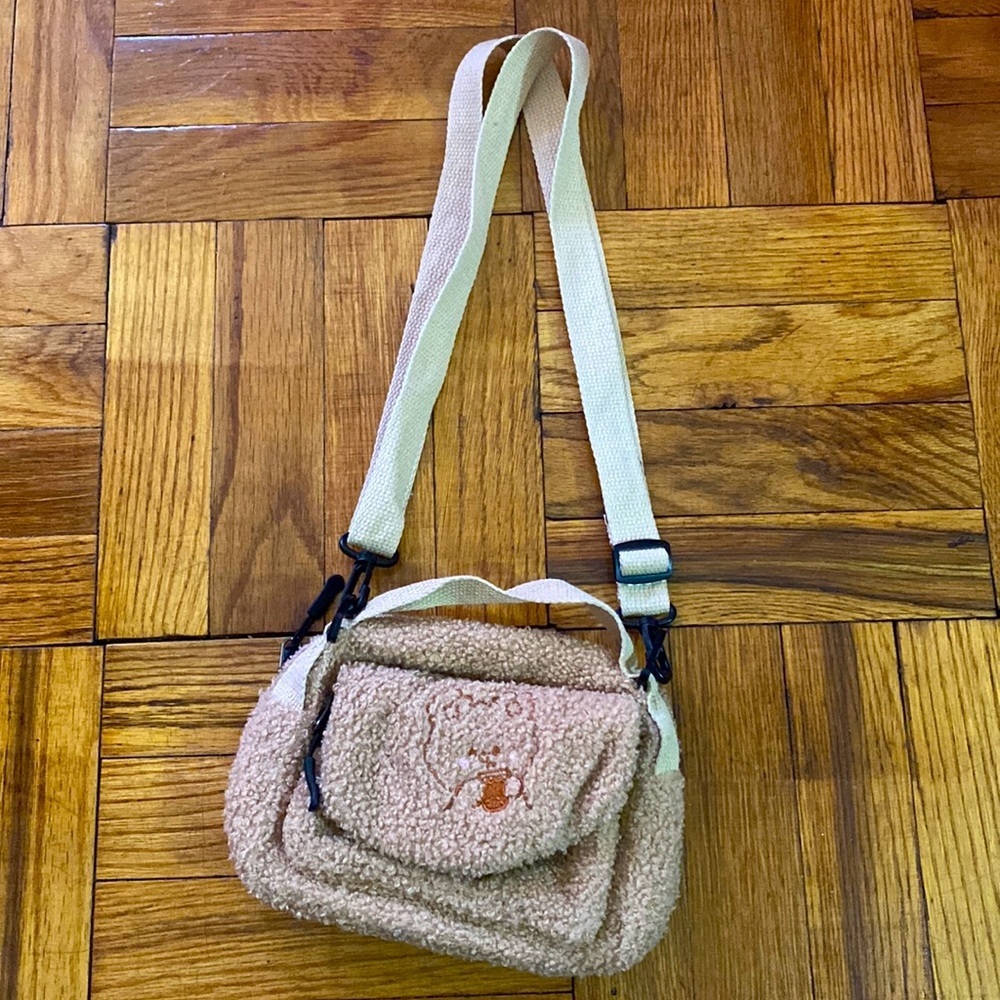 Cute brown mini bag with adjustable strap